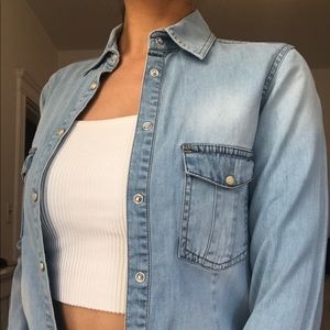 ZARA chambray shirt | XS